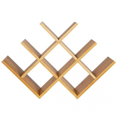 PÓŁKA STOJAK BAMBUSOWY NA 8 BUTEK WINA 3804 Brunbeste