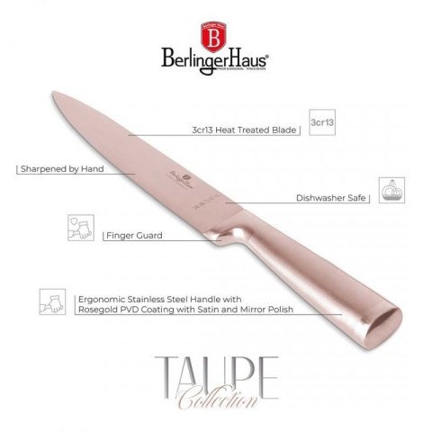 STALOWY NÓŻ DO FILETOWANIA BERLINGER HAUS 22cm BH-2937 ROSE GOLD Berlinger haus