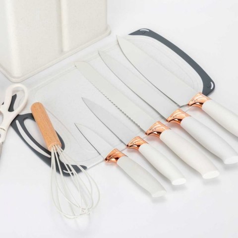 ZESTAW 19 ELEM. NOŻY I PRZYBORÓW KUCHENNYCH W STOJAKU E-6071 Elitehoff