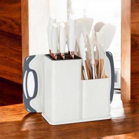 ZESTAW 19 ELEM. NOŻY I PRZYBORÓW KUCHENNYCH W STOJAKU E-6071 Elitehoff