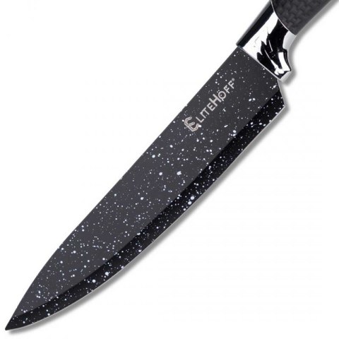 ZESTAW 5 KUCHENNYCH NOŻY MARMURKOWYCH Z OBIERACZKĄ E-6192 Elitehoff