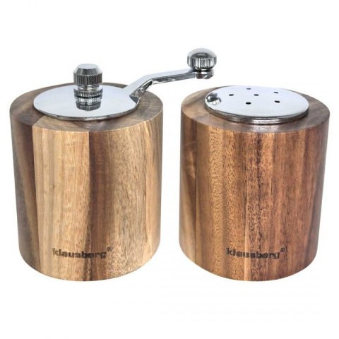 AKACJOWY MŁYNEK DO PIEPRZU + SOLNICZKA KLAUSBERG KB-7859 Klausberg