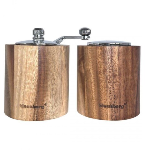 AKACJOWY MŁYNEK DO PIEPRZU + SOLNICZKA KLAUSBERG KB-7859 Klausberg