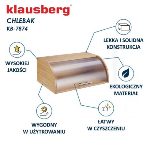 CHLEBAK POJEMNIK BAMBUSOWY NA PIECZYWO KLAUSBERG KB-7874 Klausberg