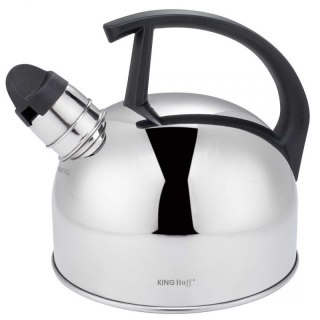 CZAJNIK 1,5L Z GWIZDKIEM KINGHOFF KH-1896 SREBRNY Kinghoff
