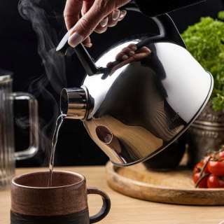 CZAJNIK 1,5L Z GWIZDKIEM KINGHOFF KH-1896 SREBRNY Kinghoff