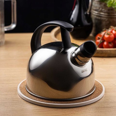 CZAJNIK 1,5L Z GWIZDKIEM KINGHOFF KH-1896 SREBRNY Kinghoff