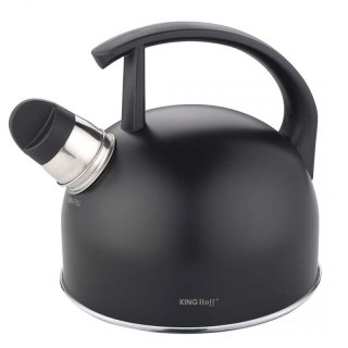 CZAJNIK 1,5L Z GWIZDKIEM KINGHOFF KH-1897 CZARNY MAT Kinghoff