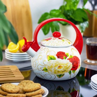 CZAJNIK EMALIOWANY 2L Z GWIZDKIEM KINGHOFF KH-1910 Kinghoff