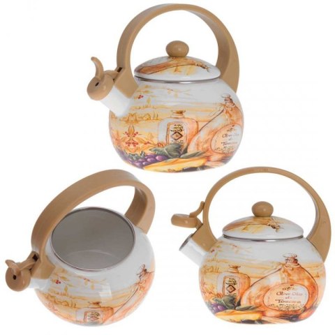 CZAJNIK EMALIOWANY 2L Z GWIZDKIEM KINGHOFF KH-3700 Kinghoff