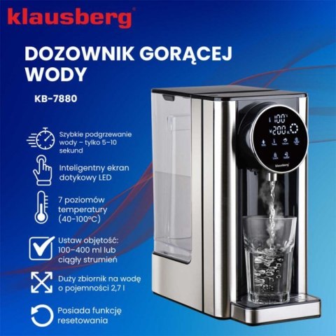 DYSPENSER DOZOWNIK GORĄCEJ WODY 2,7L KLAUSBERG KB-7880 Klausberg