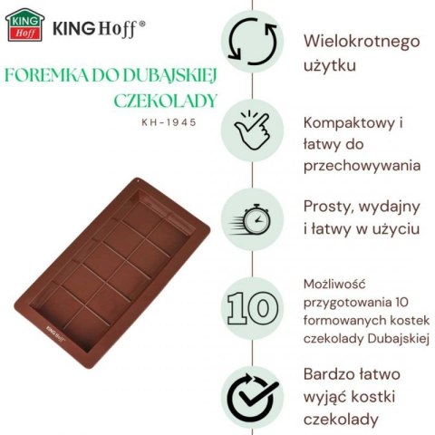 FORMA SILIKONOWA DO CZEKOLADY DUBAJSKIEJ KINGHOFF KH-1945 Kinghoff