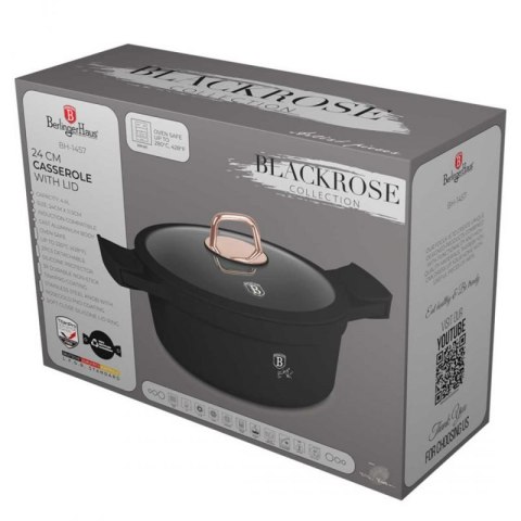GARNEK TYTANOWY 24cm BERLINGER HAUS BH-1457 BLACK ROSE Berlinger haus