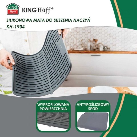 MATA PODKŁADKA SILIKONOWA OCIEKACZ DO NACZYŃ 42x33cm KINGHOFF KH-1904 Kinghoff