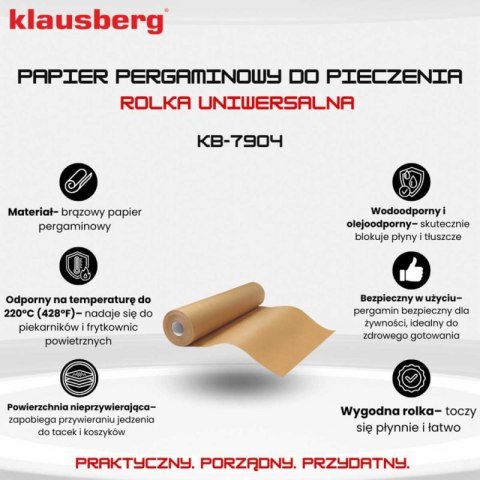 PAPIER PERGAMIN DO PIECZENIA 50m KLAUSBERG KB-7904 Klausberg