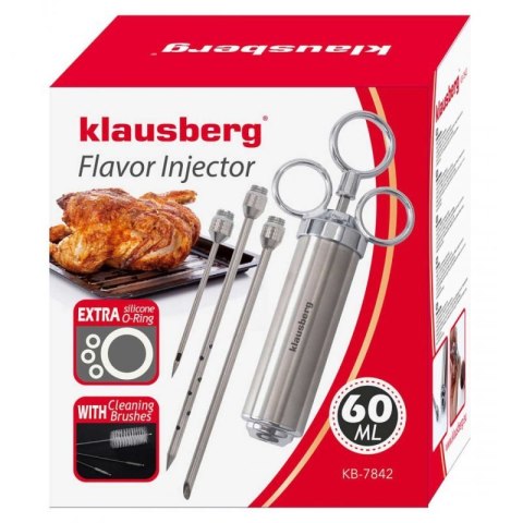 STALOWA NASTRZYKIWARKA 60ml DO PEKLOWANIA MIĘSA KLAUSBERG KB-7842 Klausberg
