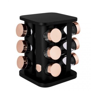 STOJAK OBROTOWY NA PRZYPRAWY 12 POJEMNIKÓW BERLINGER HAUS BH-8559 BLACK ROSE Berlinger haus