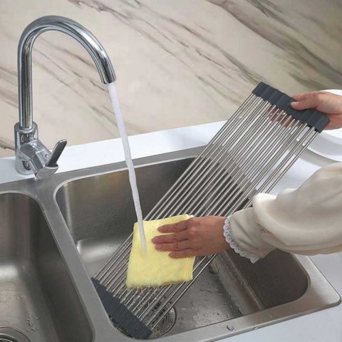 SUSZARKA OCIEKACZ ZWIJANY MATA STALOWA NA ZLEWOZMYWAK KINGHOFF KH-1903 Kinghoff