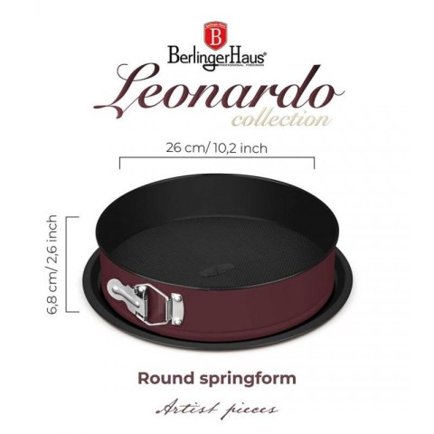 TORTOWNICA FORMA TYTANOWA 26cm BERLINGER HAUS BH-7935 LEONARDO Berlinger haus