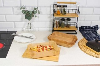 WKŁAD PAPIEROWY DO FRYTOWNICY PROSTOKĄTNY 22x14cm 100szt. 3761 Brunbeste