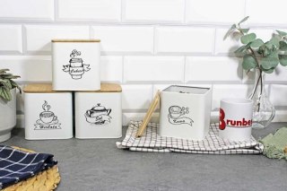 ZESTAW 4 POJEMNIKÓW KUCHENNYCH NA PRODUKTY SYPKIE 4264 Brunbeste