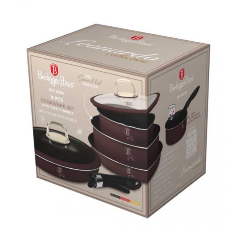 ZESTAW GARNKÓW TYTANOWYCH 9 ELEM. BERLINGER HAUS BH-8254 LEONARDO Berlinger haus