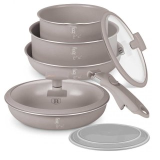 ZESTAW GARNKÓW TYTANOWYCH 9 ELEM. BERLINGER HAUS BH-8255 TAUPE Berlinger haus