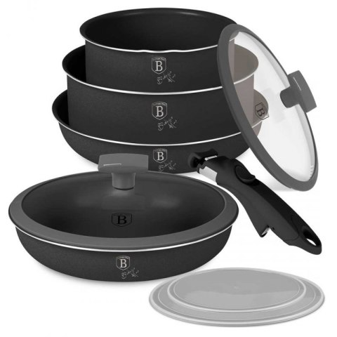 ZESTAW GARNKÓW TYTANOWYCH 9 ELEM. BERLINGER HAUS BH-8256 ANTRACITE Berlinger haus