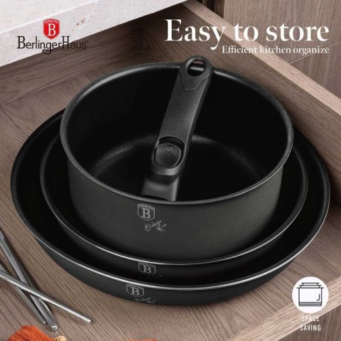 ZESTAW GARNKÓW TYTANOWYCH 9 ELEM. BERLINGER HAUS BH-8256 ANTRACITE Berlinger haus