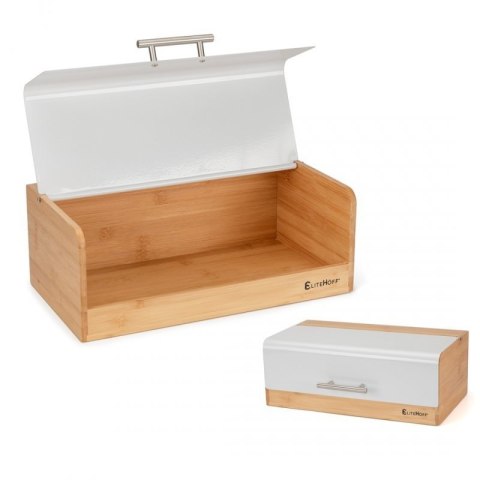 CHLEBAK BAMBUSOWY POJEMNIK NA PIECZYWO E-6068 BIAŁY Elitehoff