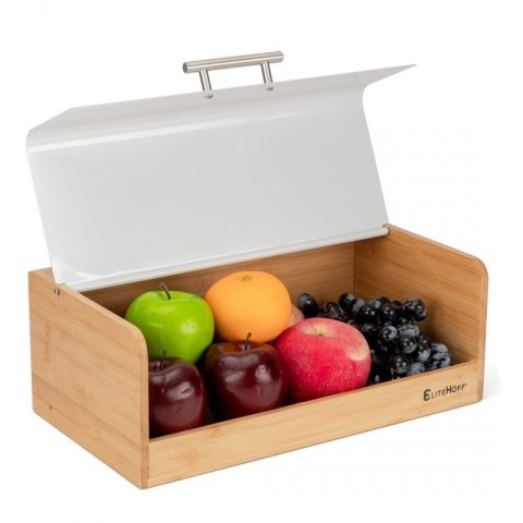 CHLEBAK BAMBUSOWY POJEMNIK NA PIECZYWO E-6068 BIAŁY Elitehoff