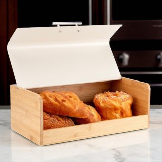 CHLEBAK BAMBUSOWY POJEMNIK NA PIECZYWO E-6075 KREMOWY Elitehoff