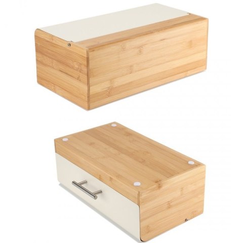 CHLEBAK BAMBUSOWY POJEMNIK NA PIECZYWO E-6075 KREMOWY Elitehoff