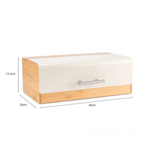 CHLEBAK BAMBUSOWY POJEMNIK NA PIECZYWO E-6075 KREMOWY Elitehoff