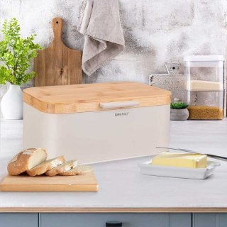 CHLEBAK STALOWY Z BABUSOWĄ POKRYWĄ KINGHOFF KH-1928 Kinghoff