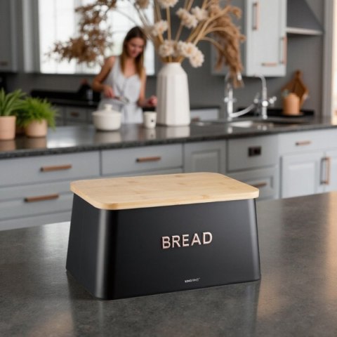 CHLEBAK STALOWY Z DESKĄ DO KROJENIA KINGHOFF KH-1948 Kinghoff