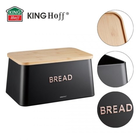 CHLEBAK STALOWY Z DESKĄ DO KROJENIA KINGHOFF KH-1948 Kinghoff