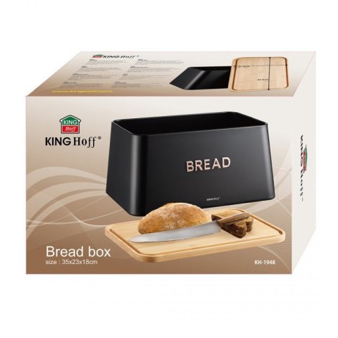 CHLEBAK STALOWY Z DESKĄ DO KROJENIA KINGHOFF KH-1948 Kinghoff