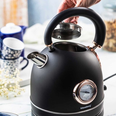 CZAJNIK ELEKTRYCZNY 1,8L Z TERMOMETREM KLAUSBERG KB-7905 RETRO Klausberg