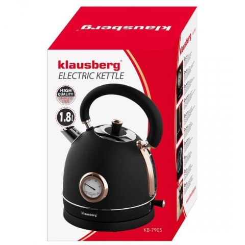 CZAJNIK ELEKTRYCZNY 1,8L Z TERMOMETREM KLAUSBERG KB-7905 RETRO Klausberg