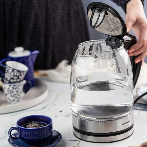 CZAJNIK ELEKTRYCZNY SZKLANY 1,7L KLAUSBERG KB-7886 LED Klausberg