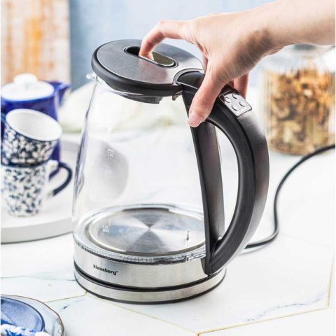 CZAJNIK ELEKTRYCZNY SZKLANY 1,8L KLAUSBERG KB-7887 LED RGB Klausberg