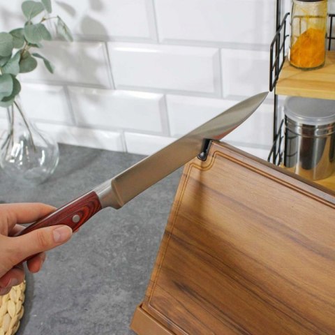 DREWNIANY STOJAK MAGNETYCZNY NA NOŻE Z OSTRZAŁKĄ 3770 Brunbeste