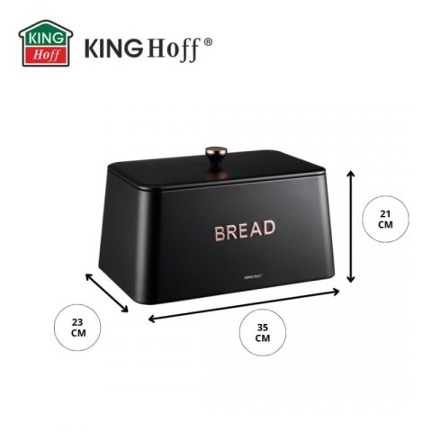 ELEGANCKI CHLEBAK STALOWY KINGHOFF KH-1949 CZARNY Kinghoff