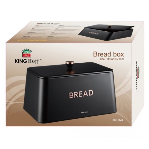 ELEGANCKI CHLEBAK STALOWY KINGHOFF KH-1949 CZARNY Kinghoff