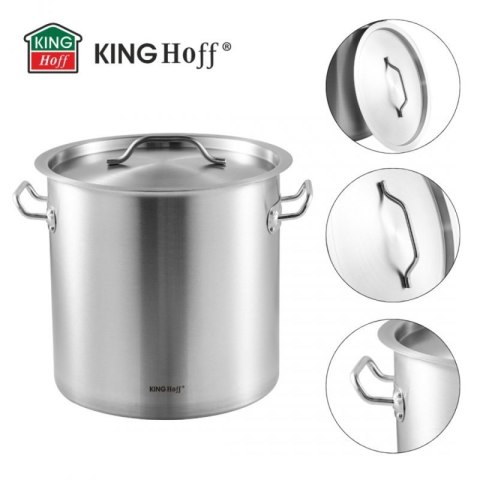 GARNEK GASTRONOMICZNY Z POKRYWĄ STALOWĄ 21L KINGHOFF KH-1962 Kinghoff