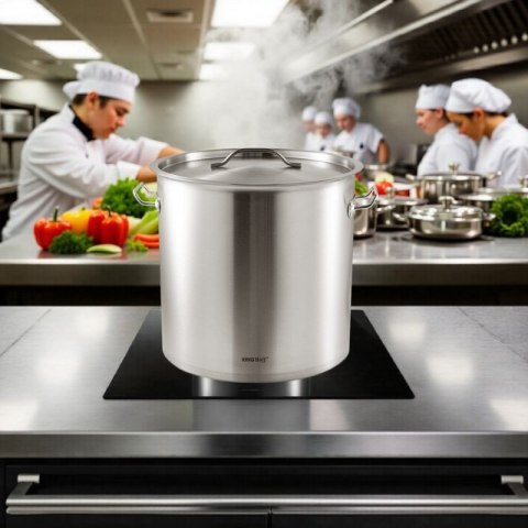 GARNEK GASTRONOMICZNY Z POKRYWĄ STALOWĄ 36L KINGHOFF KH-1965 Kinghoff