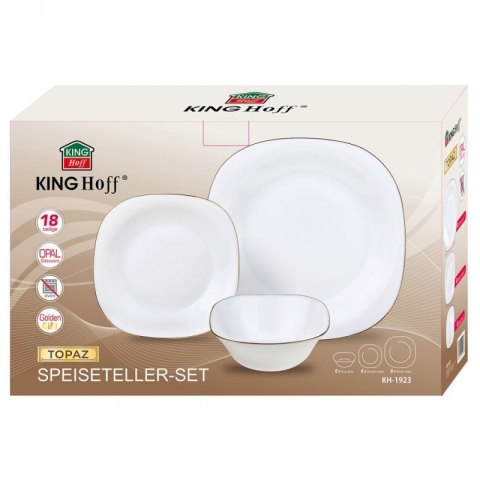 KOMPLET OBIADOWY TOPAZ DLA 6 OSÓB 18 ELEM. KINGHOFF KH-1923 Kinghoff