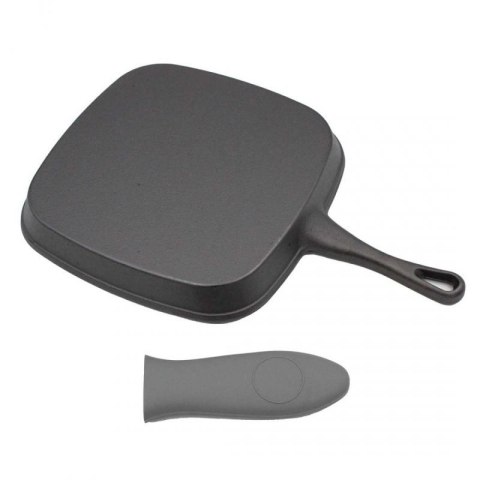 PATELNIA GRILLOWA ŻELIWNA 24cm Z SILIKONOWĄ NAKŁADKĄ 2668 Brunbeste