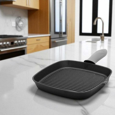 PATELNIA GRILLOWA ŻELIWNA 24cm Z SILIKONOWĄ NAKŁADKĄ 2668 Brunbeste
